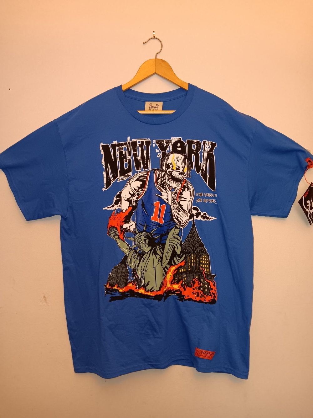 Men's Royal Blue New York Knicks (Brunson) Graphic Short Sleeve Tee
